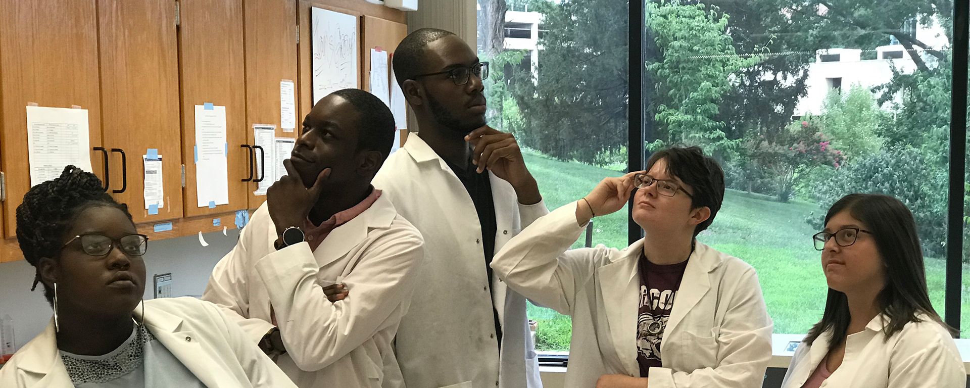 students in lab