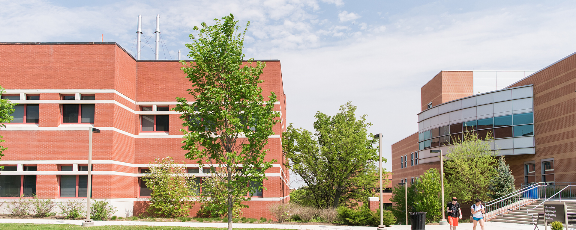 outside view of campus buildings